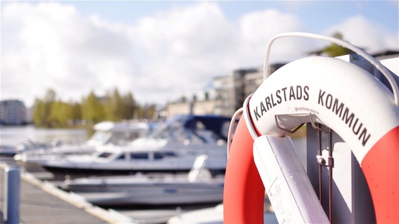 Karlstad gästhamn och  broöppning