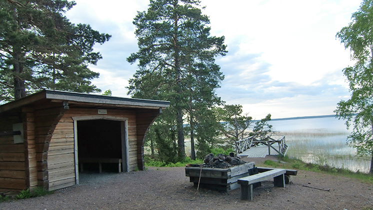 Vindskyddet vid norra Onsösundet.