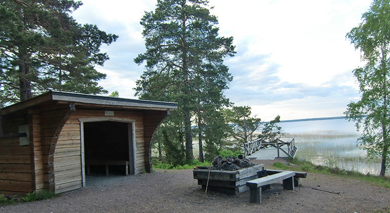 Vindskyddet vid norra Onsösundet.