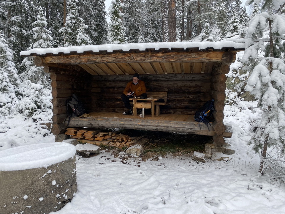 Vindskyddet längs Svartådalsleden