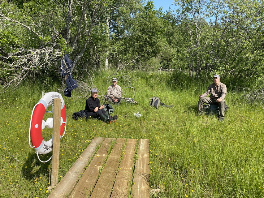 Fikapaus vid bryggan