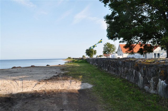 Badplats Kristianopel vid hamnen