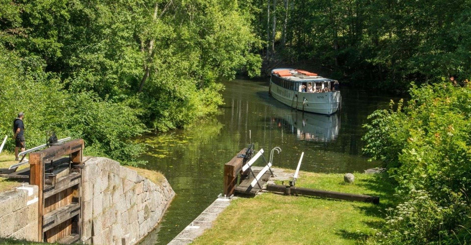 Hamra sluss i Kinda kanal
Etapp: Vidingsjö-Bjärka Säby och Rängen runt
Linköping