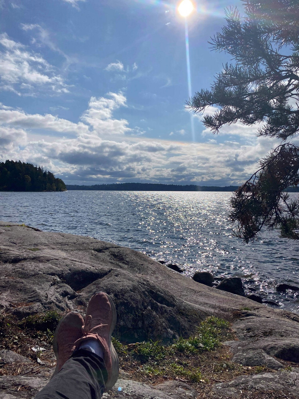 Fin vy från rastplatsen i Prästvik. Foto: Karin Karlsson.