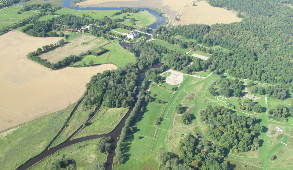 Flygfoto över Strömsholm
