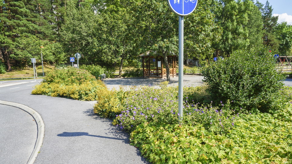 Lummig grönska i trafikmiljön