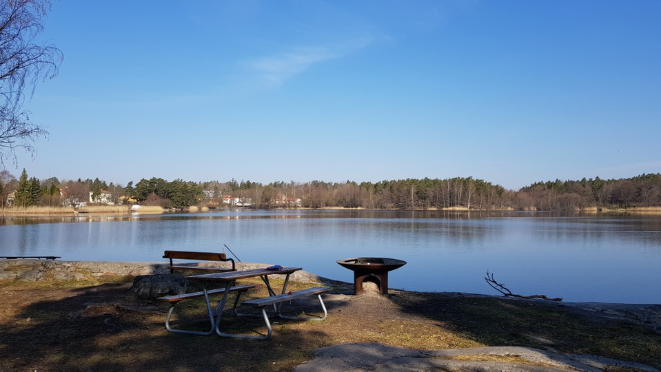 Grillplats vid Badberget. Foto Lidingö stad