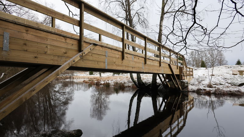 Ny bro över Lyckebyån i Mästaremåla