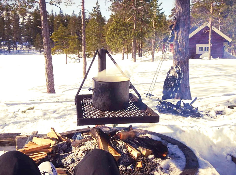 Ena eldstaden vid Tärnättvattnet. Foto: Johanna Öhrling