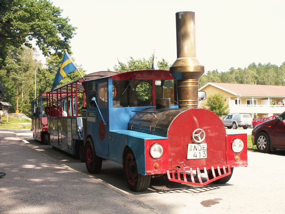 Minitåget som utgår från Hamnen 