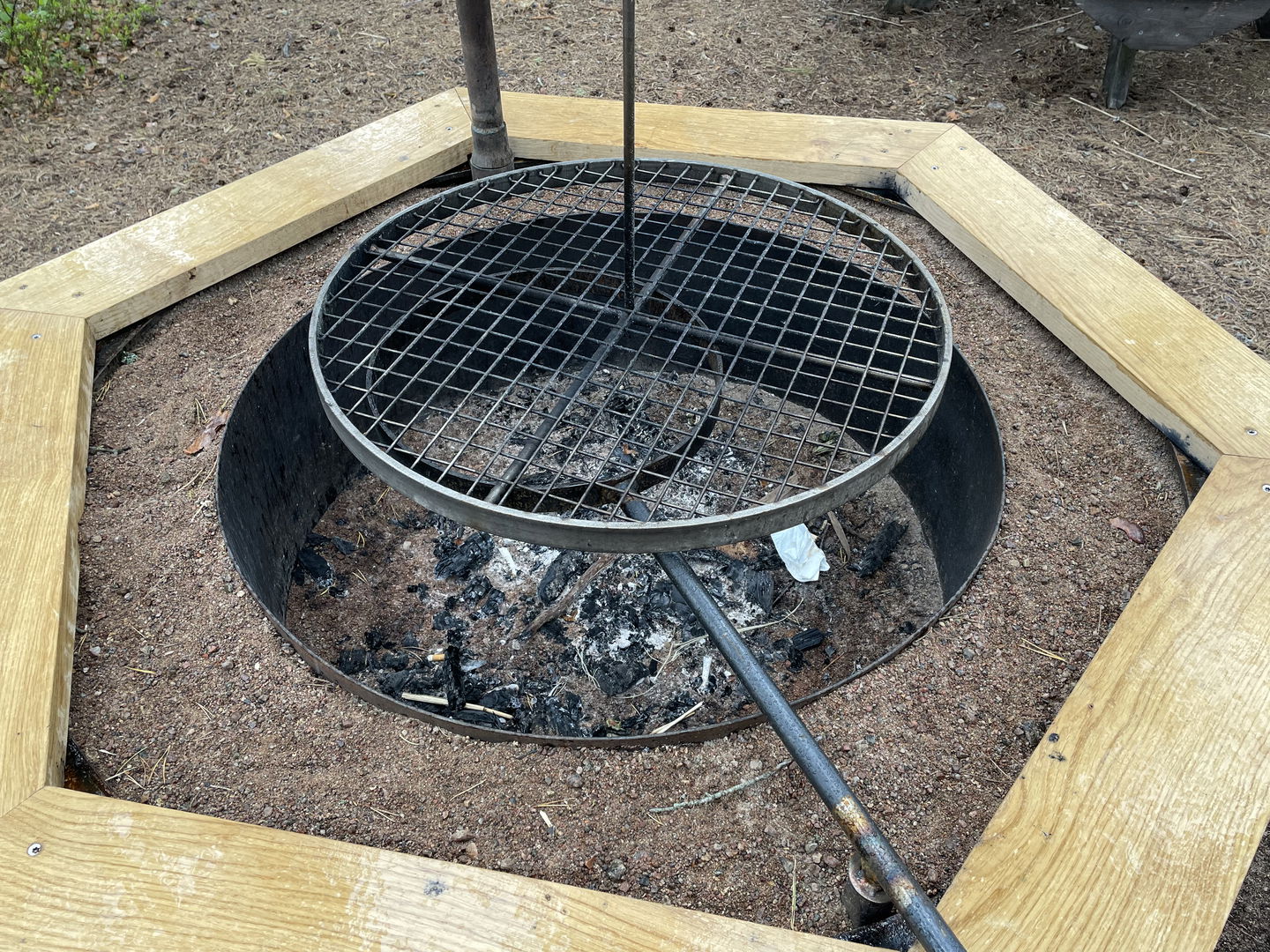 närbild på grill