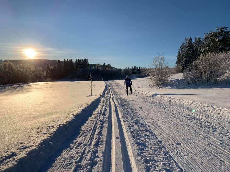 Skidspår på Forslägdan