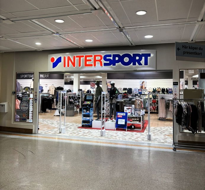 Ingången till Intersport i Kristinehamn