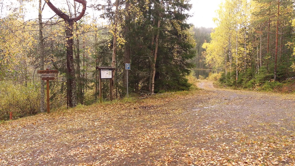 Infotavla och parkering -