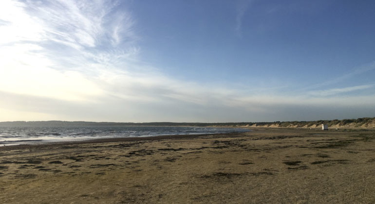 vy över stranden