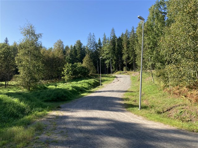Beleuchteter Laufweg in Borgen Outdoor, 2,4 km