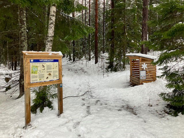 Entré och parkering, Stora Envättern