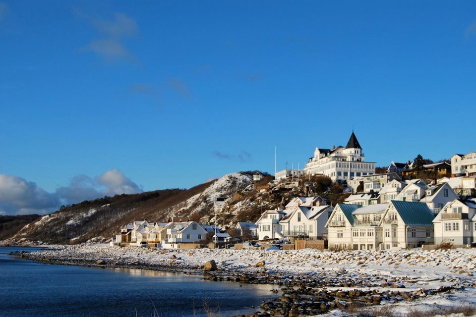 Mölle på vintern.