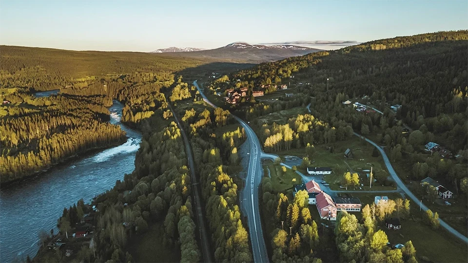 Hållandsgården flygfoto