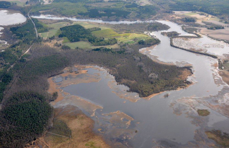 Flygfoto över Gnien.