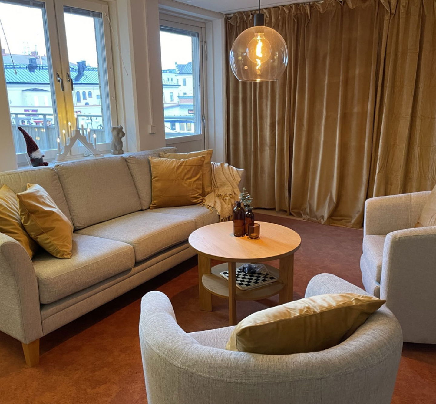 Interiör av Hotell Bro i Kristinehamn.