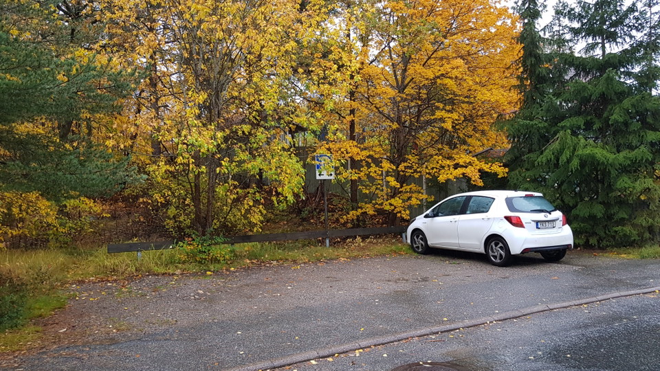 Parkering till Kappsta. Foto Lidingö stad