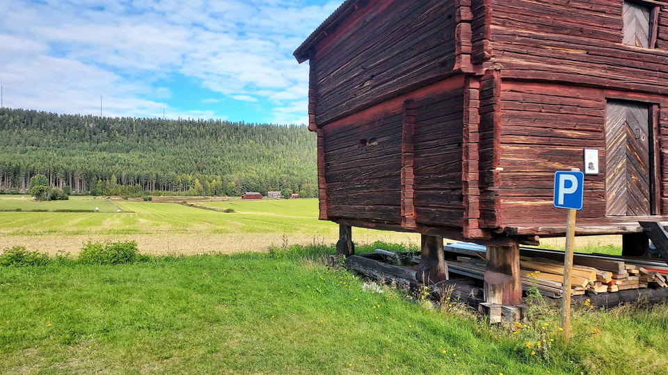 Parkering vid Färila Hembygdsgård