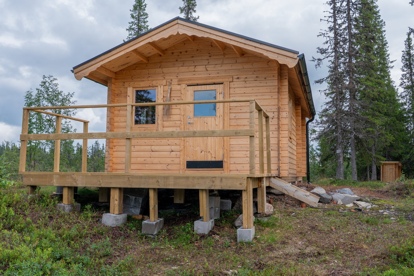 Kojan vid Fisklössjön.