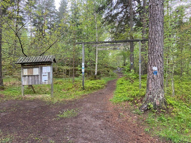 Mountainbikespår (MTB),  Vit och Blå led