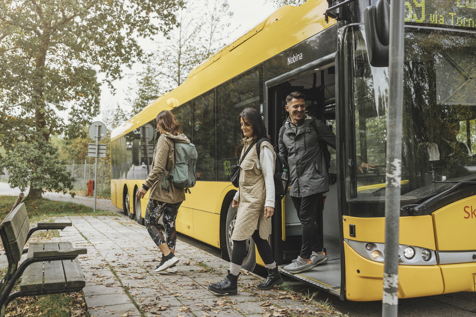 Take the bus out to the countryside