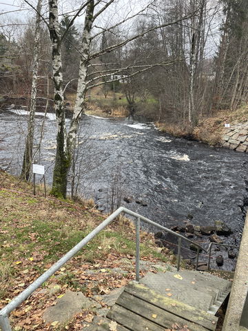 Backstugeleden, Knäred, markerad med grönt