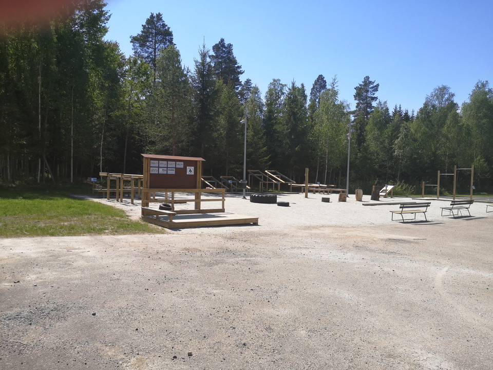 Start och mål Söderbärke IP Utegym