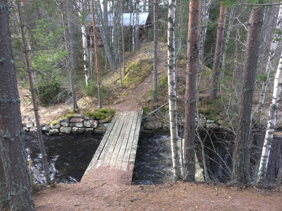 Bro över Indån vid Indsjön