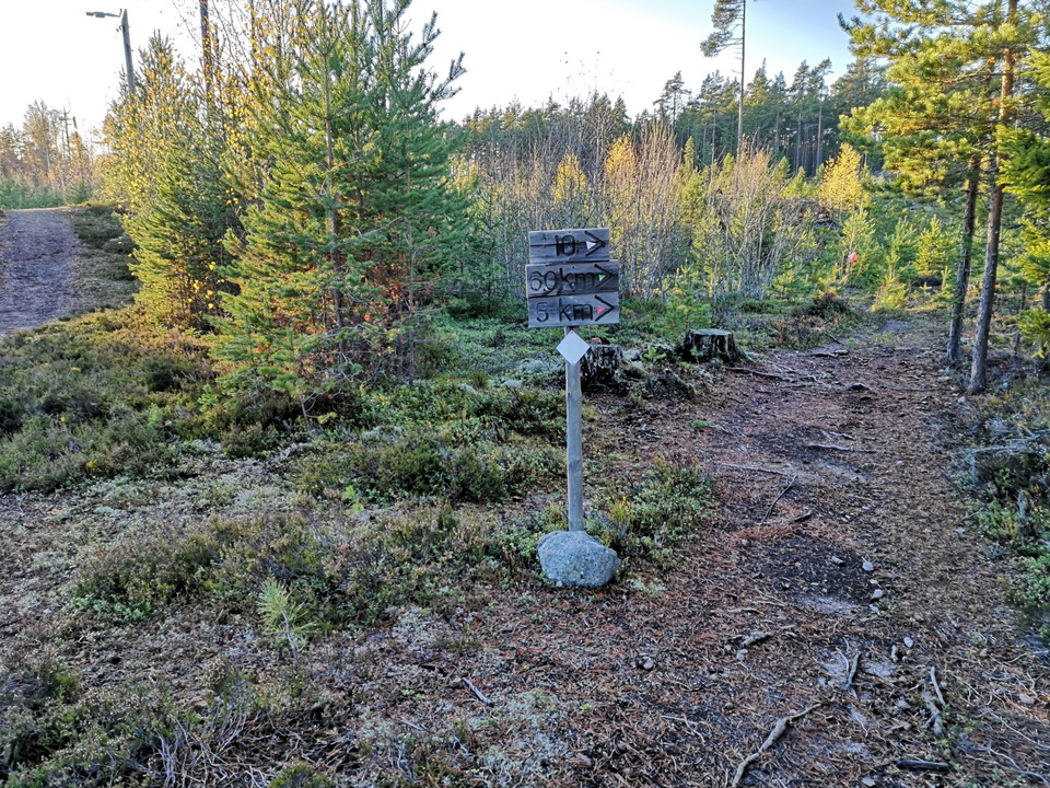 Följ markering mot 5, 6 och 10 km