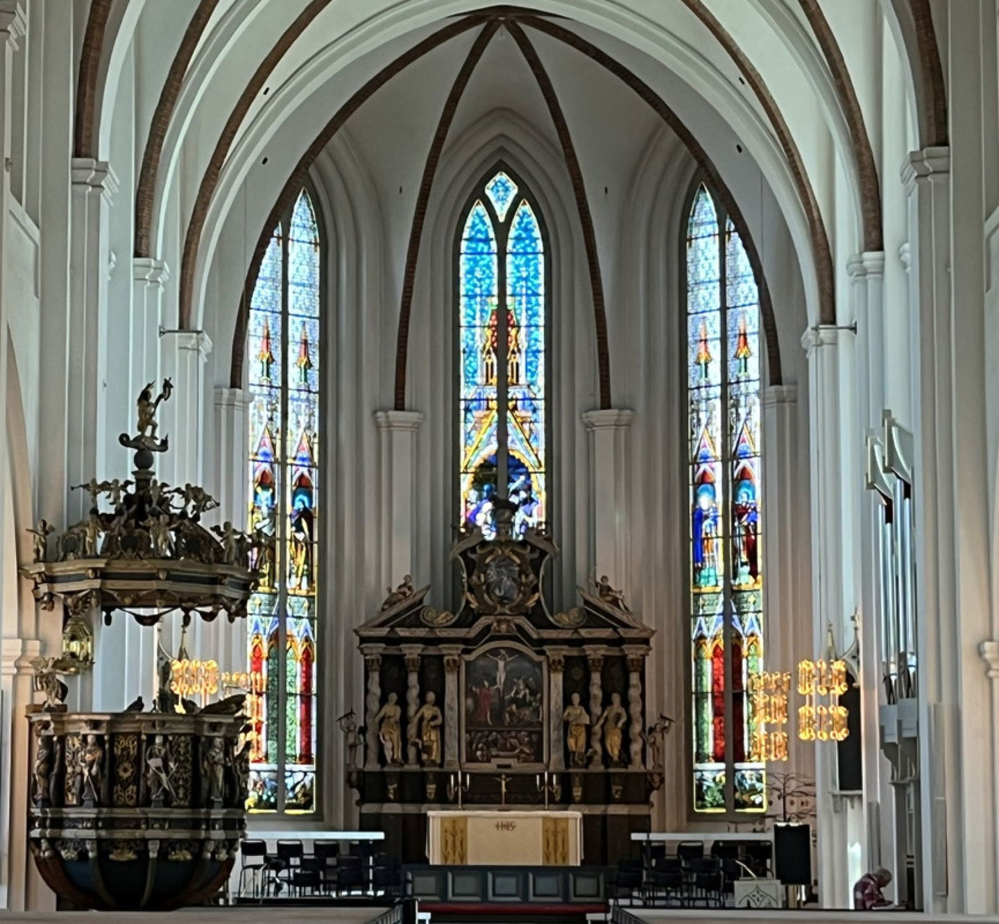 Interiör av Kristinehamns kyrka
