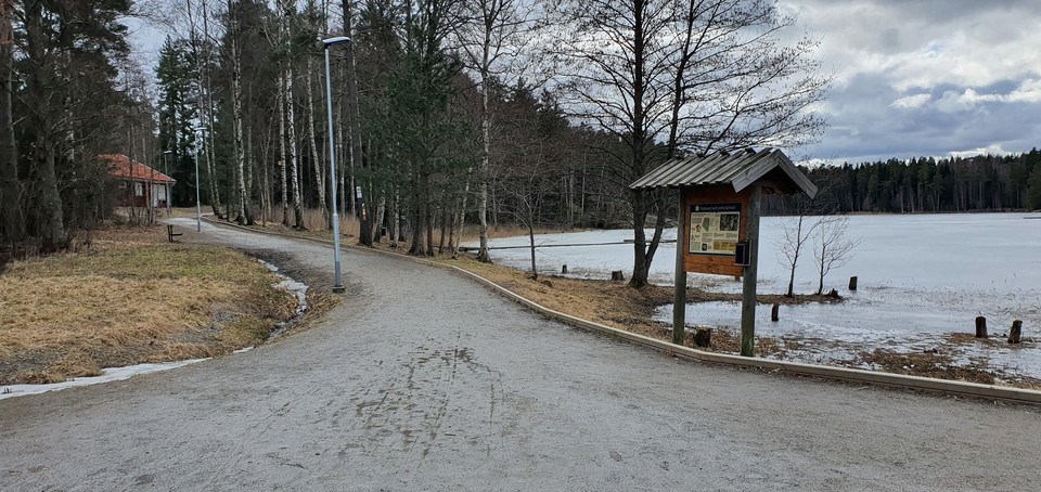 Entrén till Maxingeslingan från nordost.