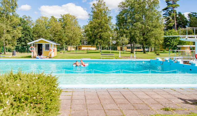 Baden in der Badanlage Sjöviken