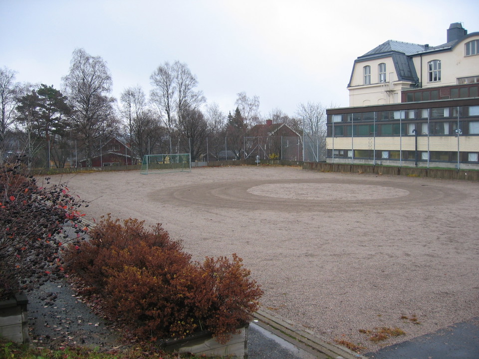 Grusplan vid Hellbergsskolan