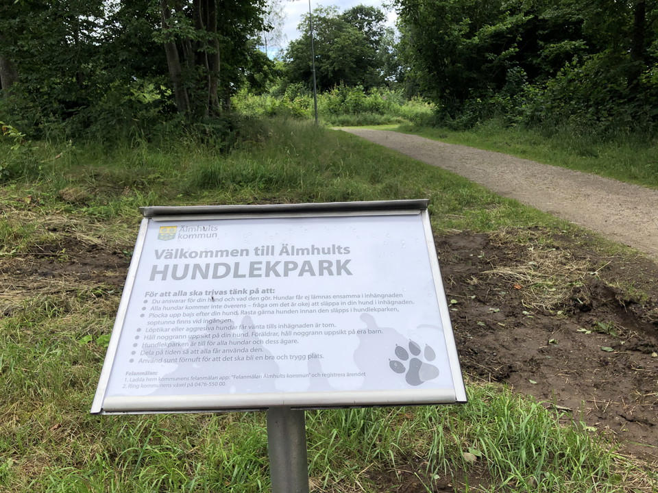 Regler för hundlekparken i Älmhult