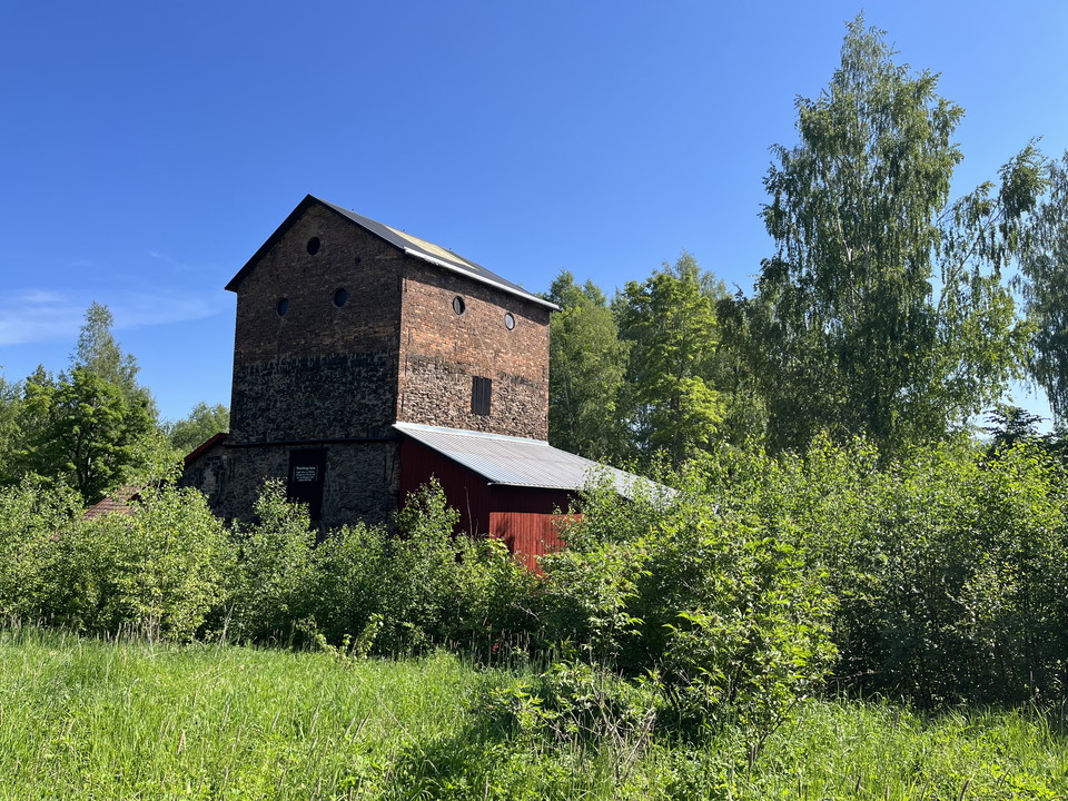 Vy över Flatenbergs hytta