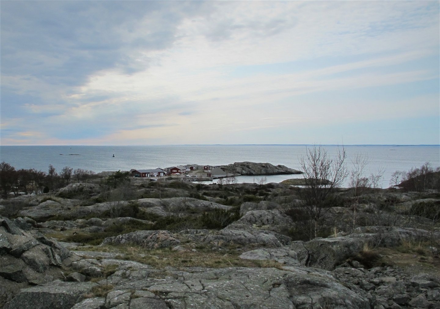 Utsikt över gästhamnen i Norrhamn.