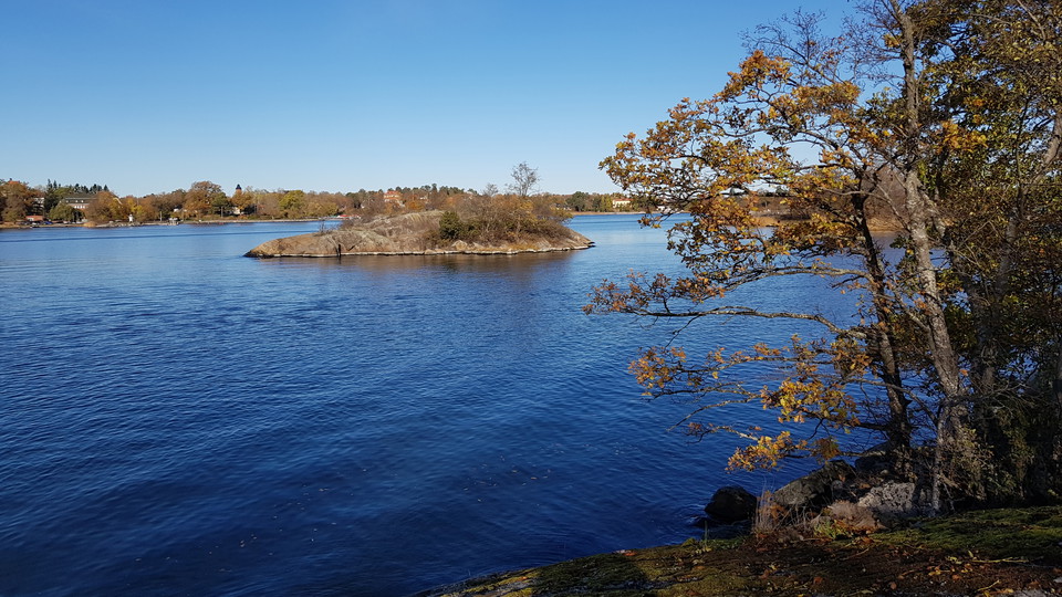 Utsikt mot Fogdholmen från Taheiti. Foto Lidingö stad