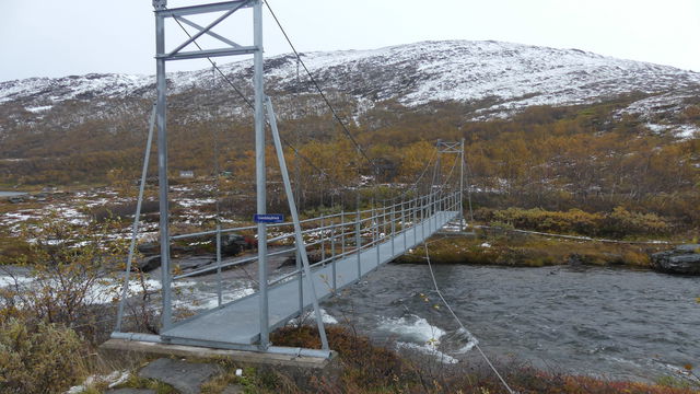Suspension bridge Gieddejåhkå