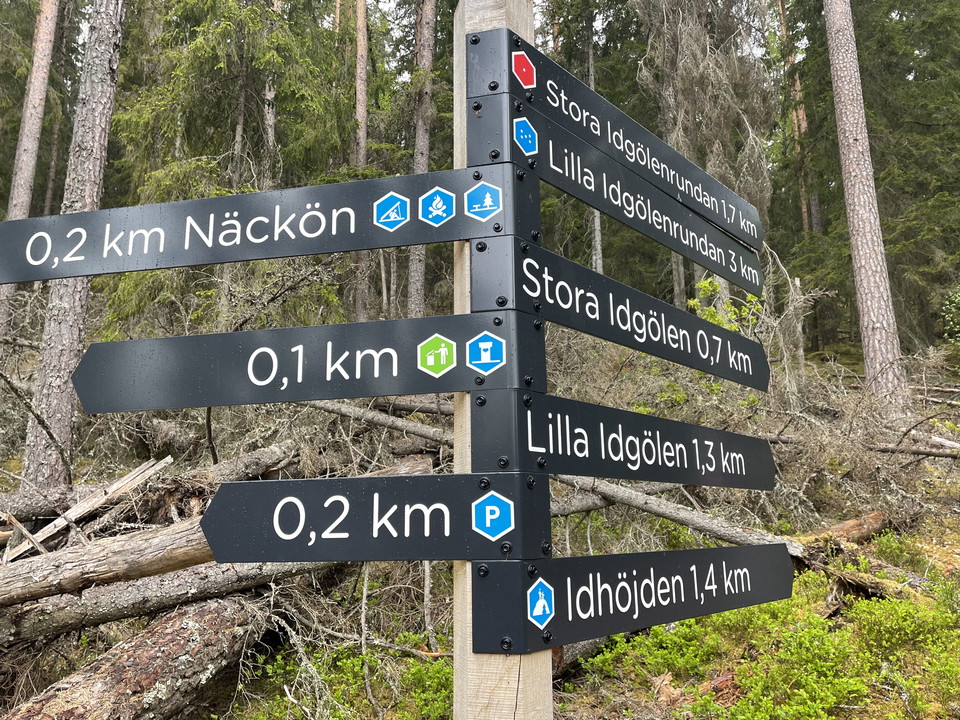 Stolpe med ledhänvisningsled