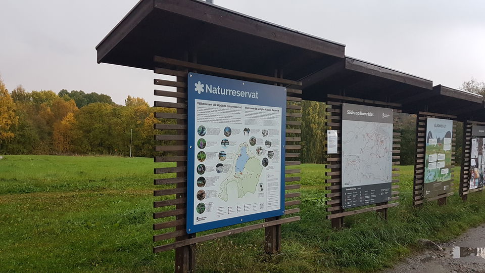 Informationstavla Sidsjöns naturreservat