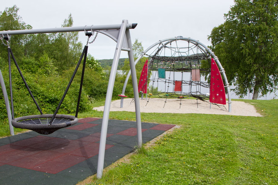 Detaljbild av lekplatsen