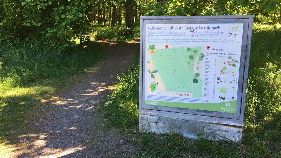 En informationsskylt.