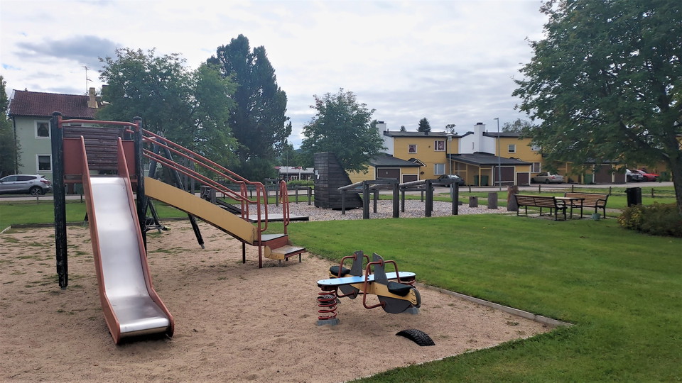 Lekpark i centrala Ramsjö
