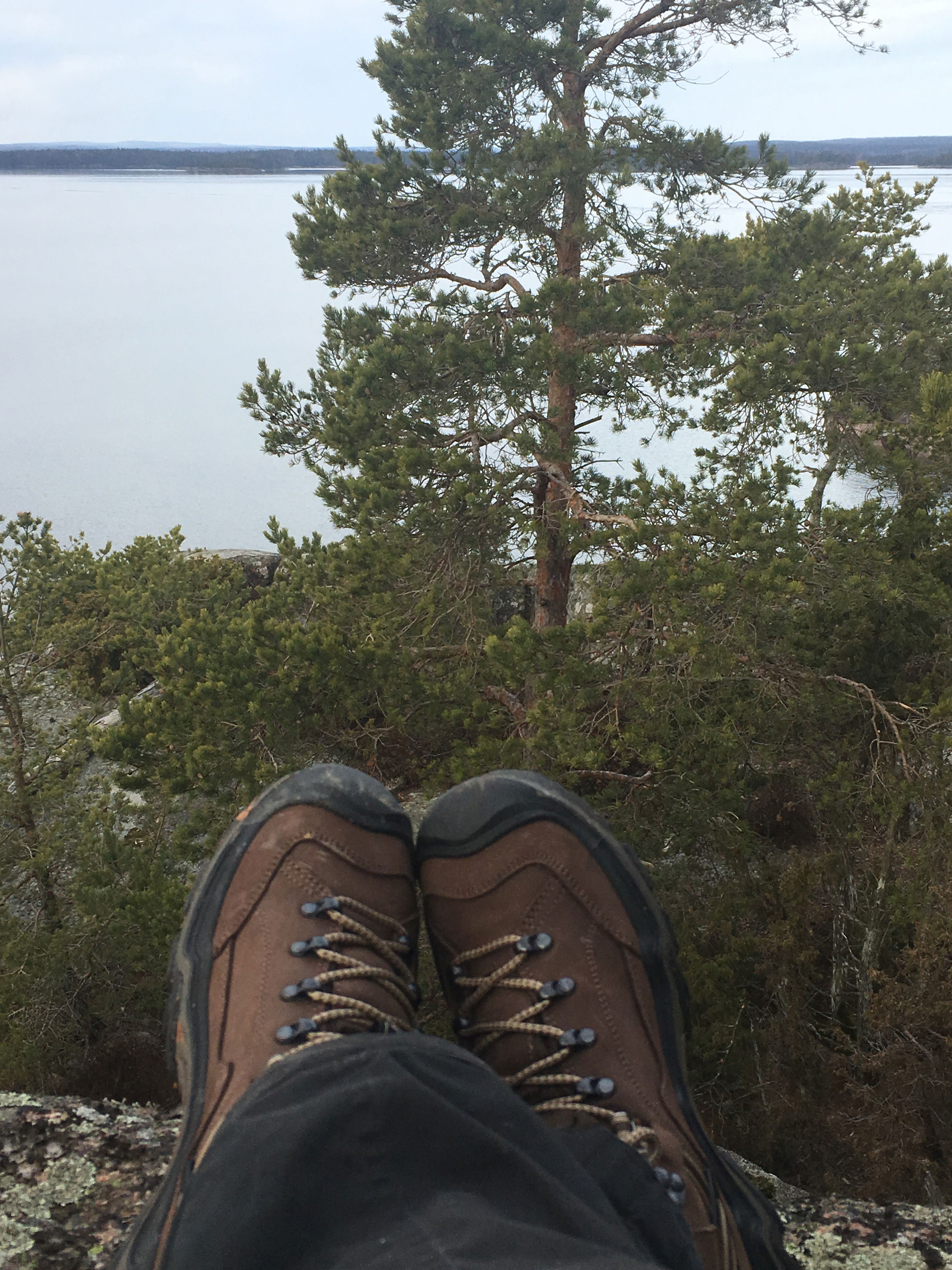 vndringskängor och vy över vättern