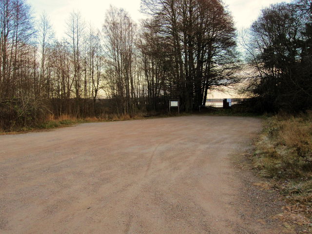 Entré och parkering Åholmen, Fysingen